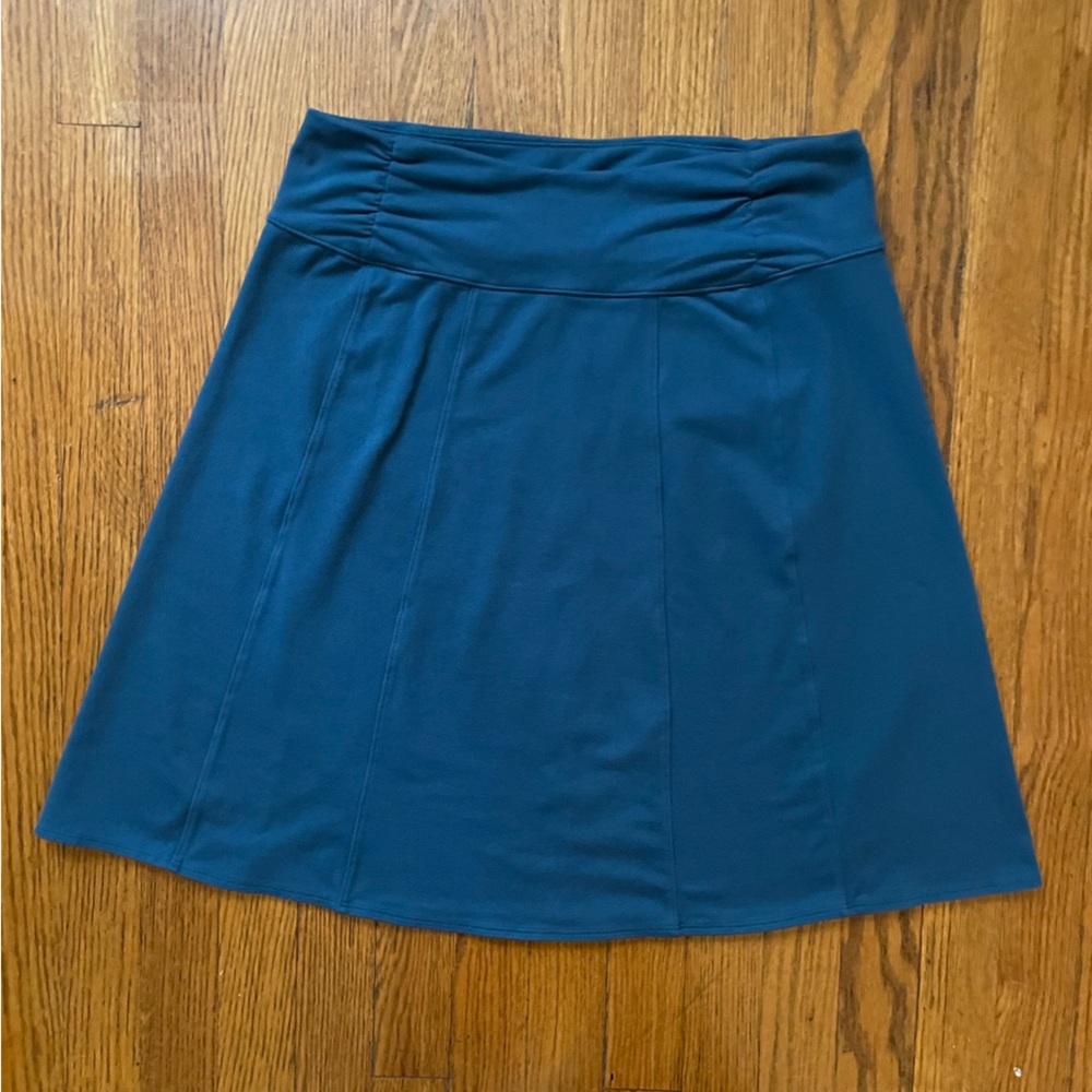 Athleta Blue Ruched Waistband Skirt